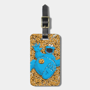Vintage Cookie Monster und Kekse Gepäckanhänger