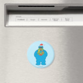 Vintage Cookie Monster Weihnachtskranz Magnet (In Situ (Geschirrspüler))