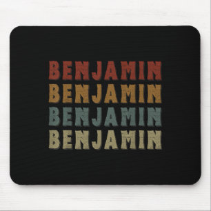 Vintage Cool Benjamin Vorname Lustig Liebe Herz  Mousepad