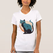 Vintage Cool Cat T-Shirt (Vorderseite)