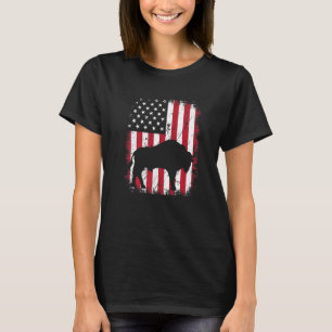 Vintage Coole Bison Animal Retro US-amerikanische T-Shirt