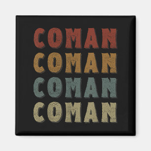 Vintage Coole Coman Name Lustiger Liebesherz Coman Magnet