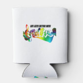 Vintage Coole Musik Cool Dosenkühler (Rückseite)