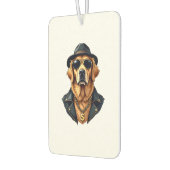 Vintage Cooler Golden Retriever Hund in Sonnenbril Autolufterfrischer (Links)