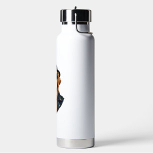 Vintage cooler Golden Retriever Hund in Sonnenbril Trinkflasche