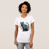 Vintage Cooler Kater T-Shirt (Vorne ganz)