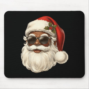 Vintage Cooler Schwarzer Weihnachtsmann Afrikanisc Mousepad