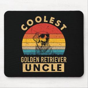 Vintage Coolster Golden Retriever Onkel Lustige Ge Mousepad