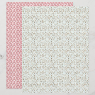 Vintage Coquette Blumen Spitze Scrapbook Papier