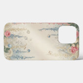 Vintage Coquette iPhone Case | Delicate Floral  (Rückseite (Horizontal))