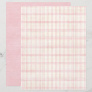 Vintage Coquette Karo-Schreibpapier für Scrapbooki