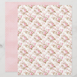 Vintage Coquette Rose Florales Scrapbook-Papier