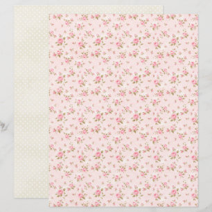 Vintage Coquette Rose Florales Scrapbook-Papier