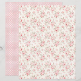 Vintage Coquette Rose Florales Scrapbook-Papier