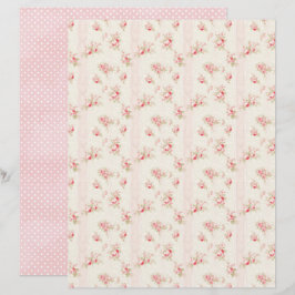 Vintage Coquette Rose Florales Scrapbook-Papier