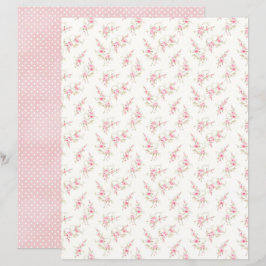 Vintage Coquette Rose Florales Scrapbook-Papierbla
