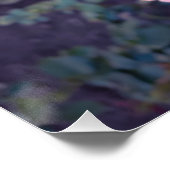 Vintage coral rose bouquet poster (Ecke)