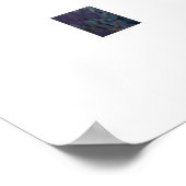 Vintage coral rose bouquet poster (Ecke)