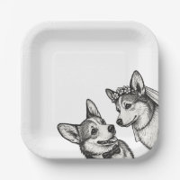 Vintage Corgi-Hochzeit
