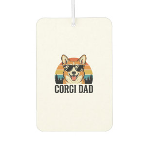 Vintage-Corgi-Vater-Gravur-Hunde-Liebhaber-Shirt-D Autolufterfrischer