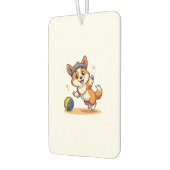 Vintage-Corgi-Volleyball-Hund-Vektor-Illustration  Autolufterfrischer (Links)