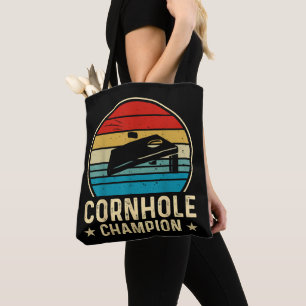 Vintage Cornhole-Spieler Lustiger Cornhole-Meister Tasche