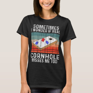 Vintage Cornhole-Werfer Retro Cornhole-Spieler T-Shirt