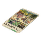 Vintage Cornwall-Reise mit dem Kühlschrankmagnet R Magnet (Linke Seite)