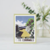 Vintage Cornwall Western Postkarte (Stehend Vorderseite)