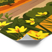 Vintage Corona California Poster (Ecke)