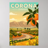 Vintage Corona California Poster (Vorne)