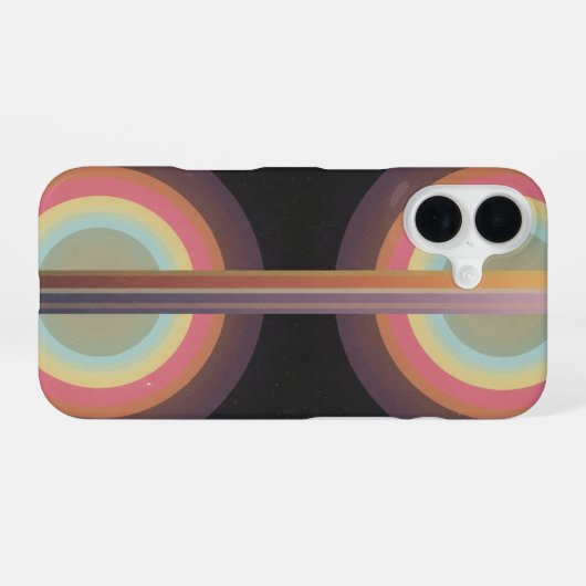 Vintage Cosmic Beam iPhone 16 Hülle (Rückseite (Horizontal))