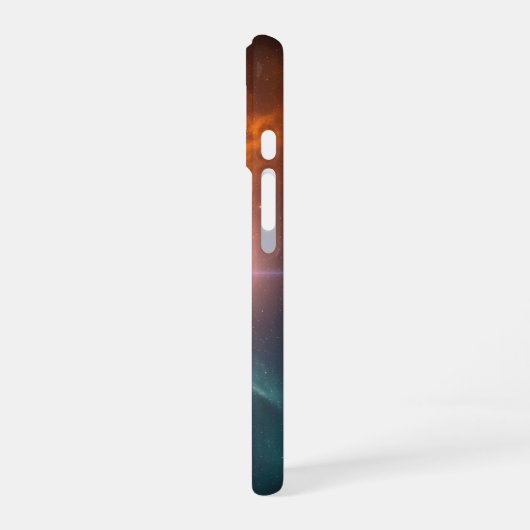 Vintage Cosmic Eclipse iPhone 16 Hülle (Linke Seite)