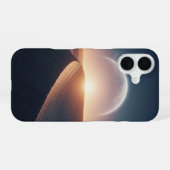 Vintage Cosmic Ridge iPhone 16 Hülle (Rückseite (Horizontal))