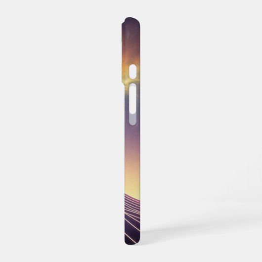 Vintage Cosmic Ridge iPhone 16 Hülle (Linke Seite)