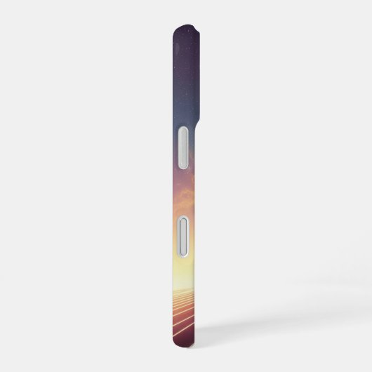 Vintage Cosmic Ridge iPhone 16 Hülle (Rechte Seite)