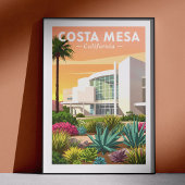 Vintage Costa Mesa California Poster
