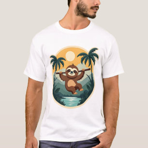 Vintage Costa Rica Faultier Tropisches Reise-Shirt T-Shirt