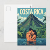 Vintage Costa Rica Reise Postkarte (Vorne/Hinten)