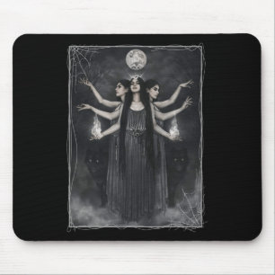 Vintage Cotattcore-Ästhetische Hexen Werewolves m Mousepad