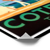 Vintage Cote D’Azur Travel Poster (Ecke)