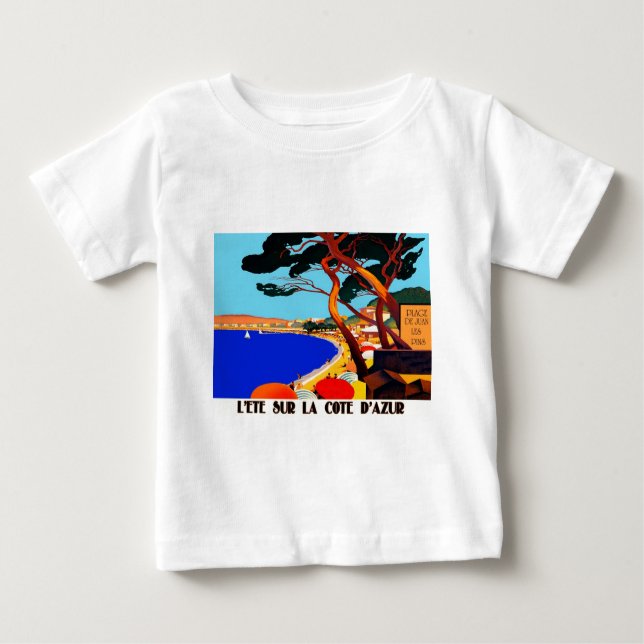 Vintage Côte d'Azur Baby T-shirt (Vorderseite)