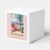 Vintage Cote D'Azur Beach Girl Geschenkschachtel (Rückseite)