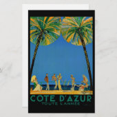 Vintage Côte d'Azur Briefpapier (Vorne/Hinten)
