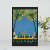 Vintage Côte d'Azur Briefpapier (Stehend Vorderseite)