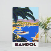 Vintage Cote D'Azur Briefpapier (Stehend Vorderseite)