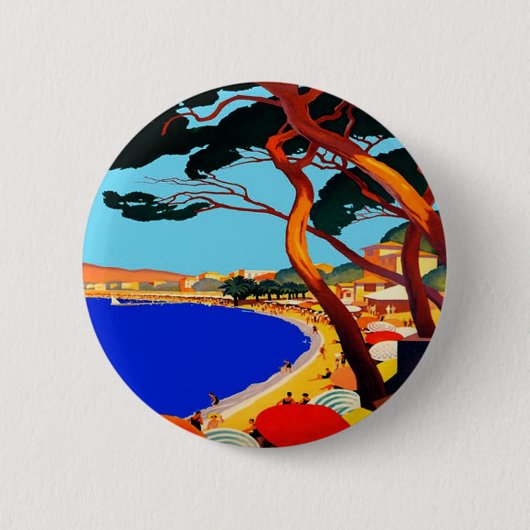 Vintage Côte d'Azur Button (Vorderseite)