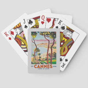 Vintage Côte d'Azur Cannes Spielkarten