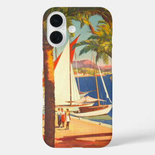 Vintage Côte d'Azur iPhone 16 Hülle