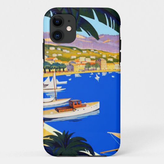 Vintage Cote D'Azur Case-Mate iPhone Hülle (Rückseite)